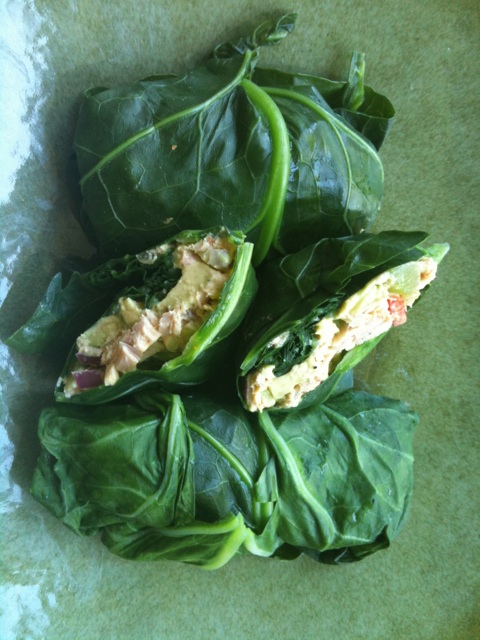 Tuna and Bacon Collard&nbsp;Wraps