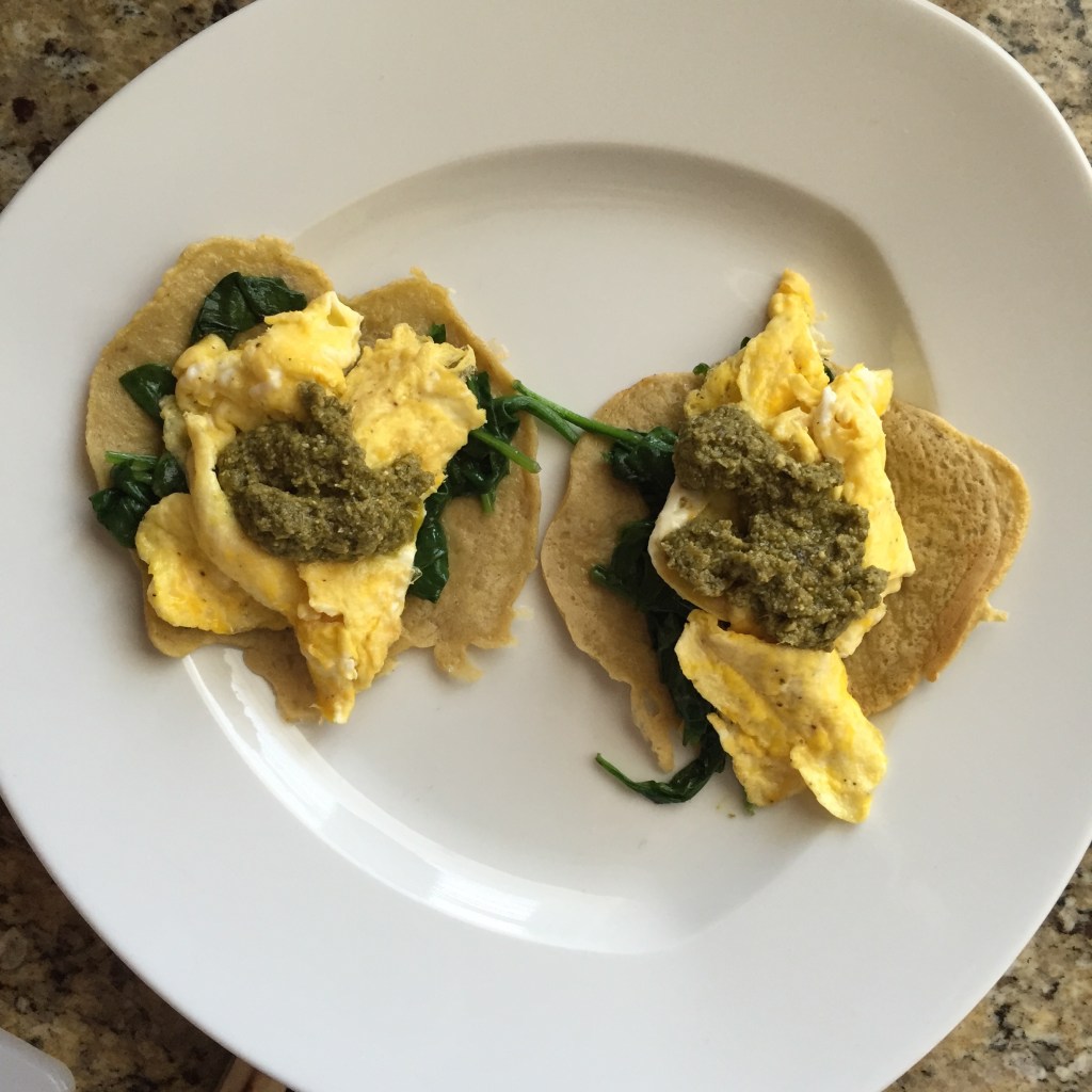 Spinach and Egg&nbsp;Tacos