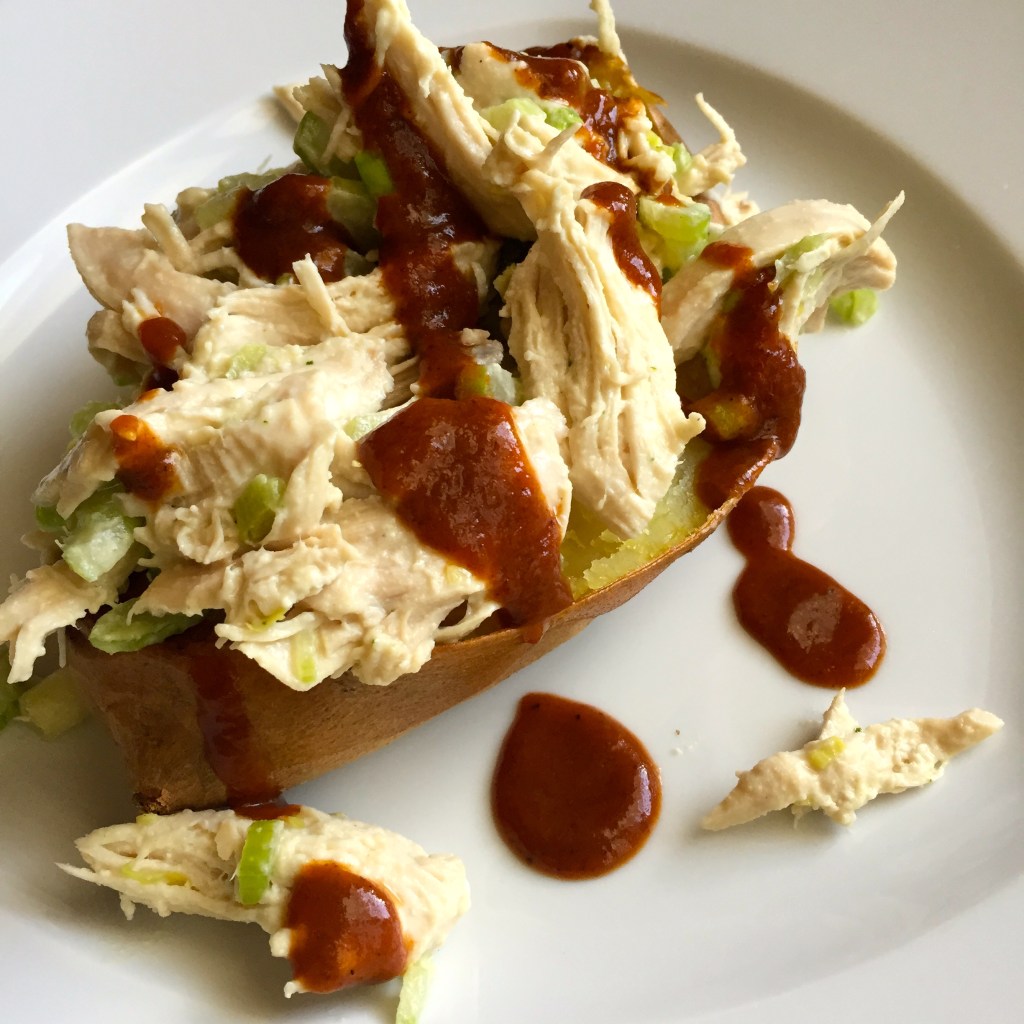 BBQ Ranch Chicken-Stuffed Sweet&nbsp;Potatoes