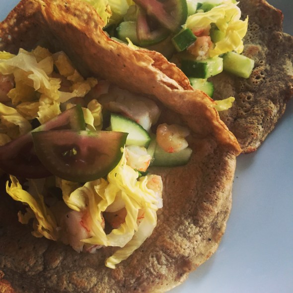 Salsa Verde Shrimp Tacos