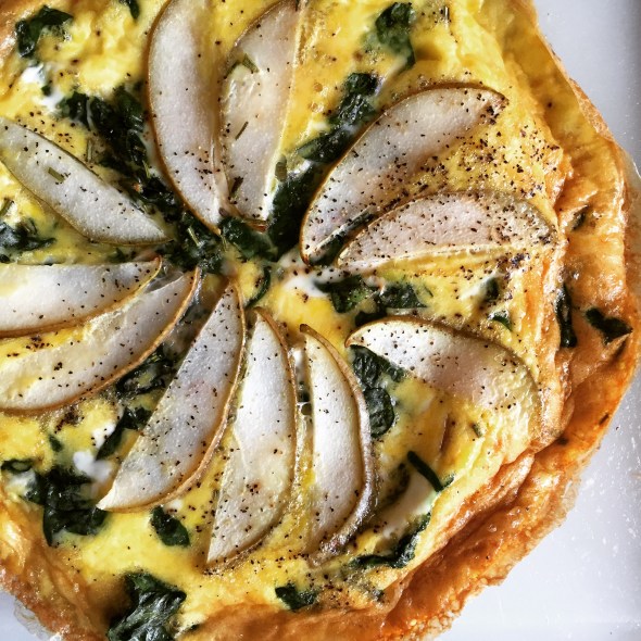 Pear and Chard Frittata
