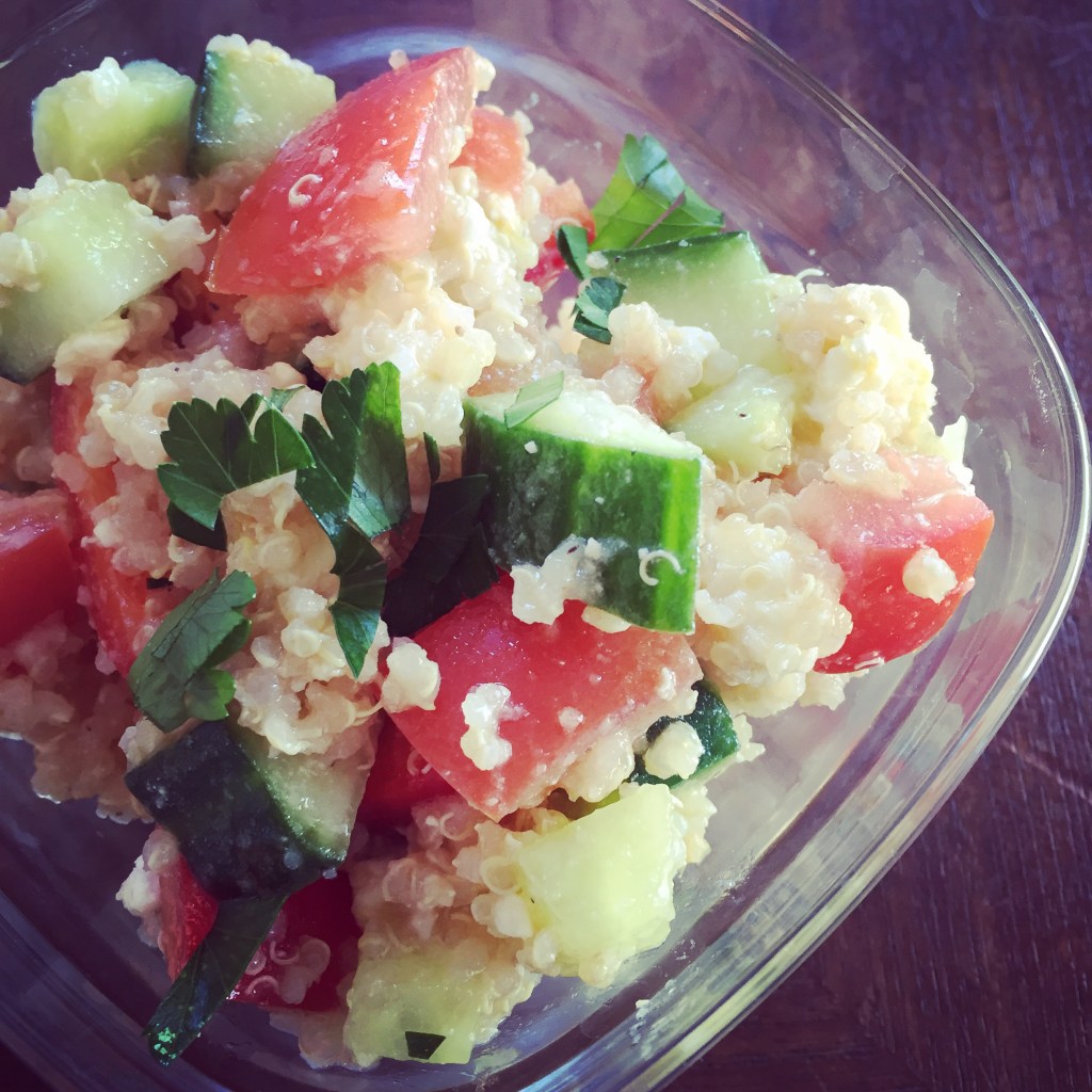 Lemony Greek Quinoa&nbsp;Salad