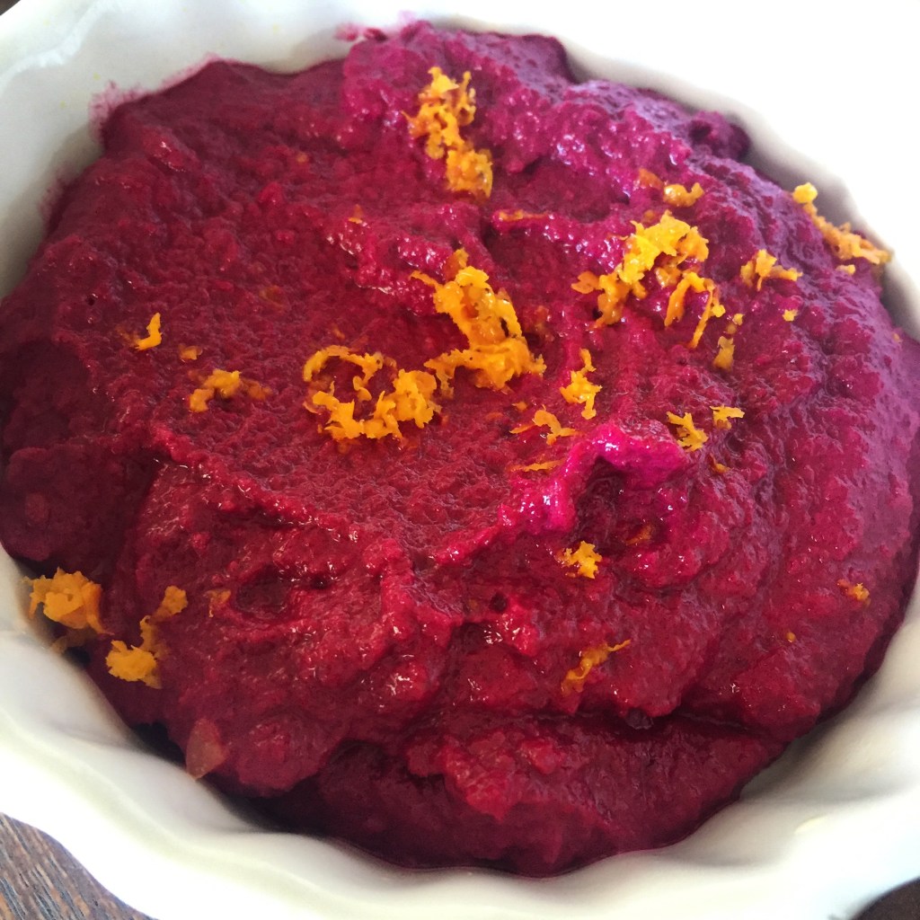 Orange Beet Hummus